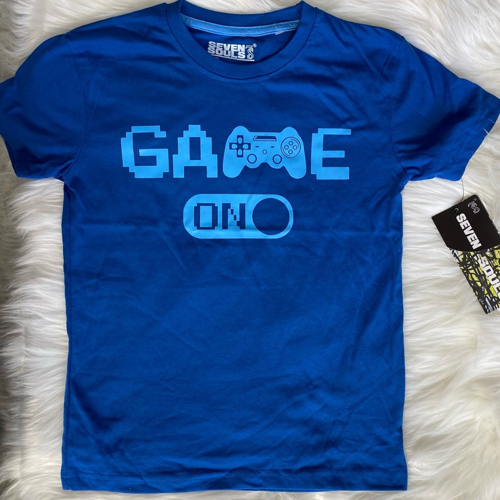 NWT Game On T-shirt Seven Souls 7S Size 8 MSRP $68